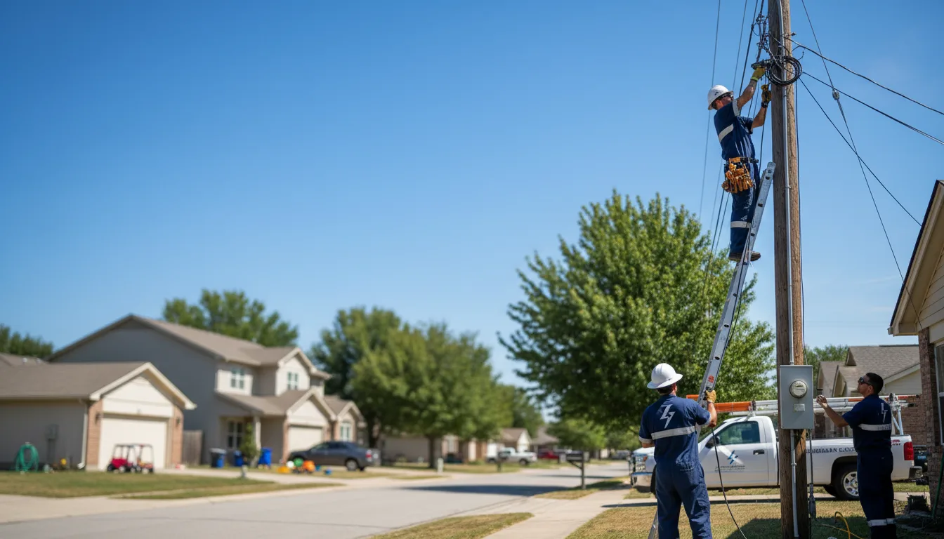 Residential electrician providing installation services in Left Hand, WV